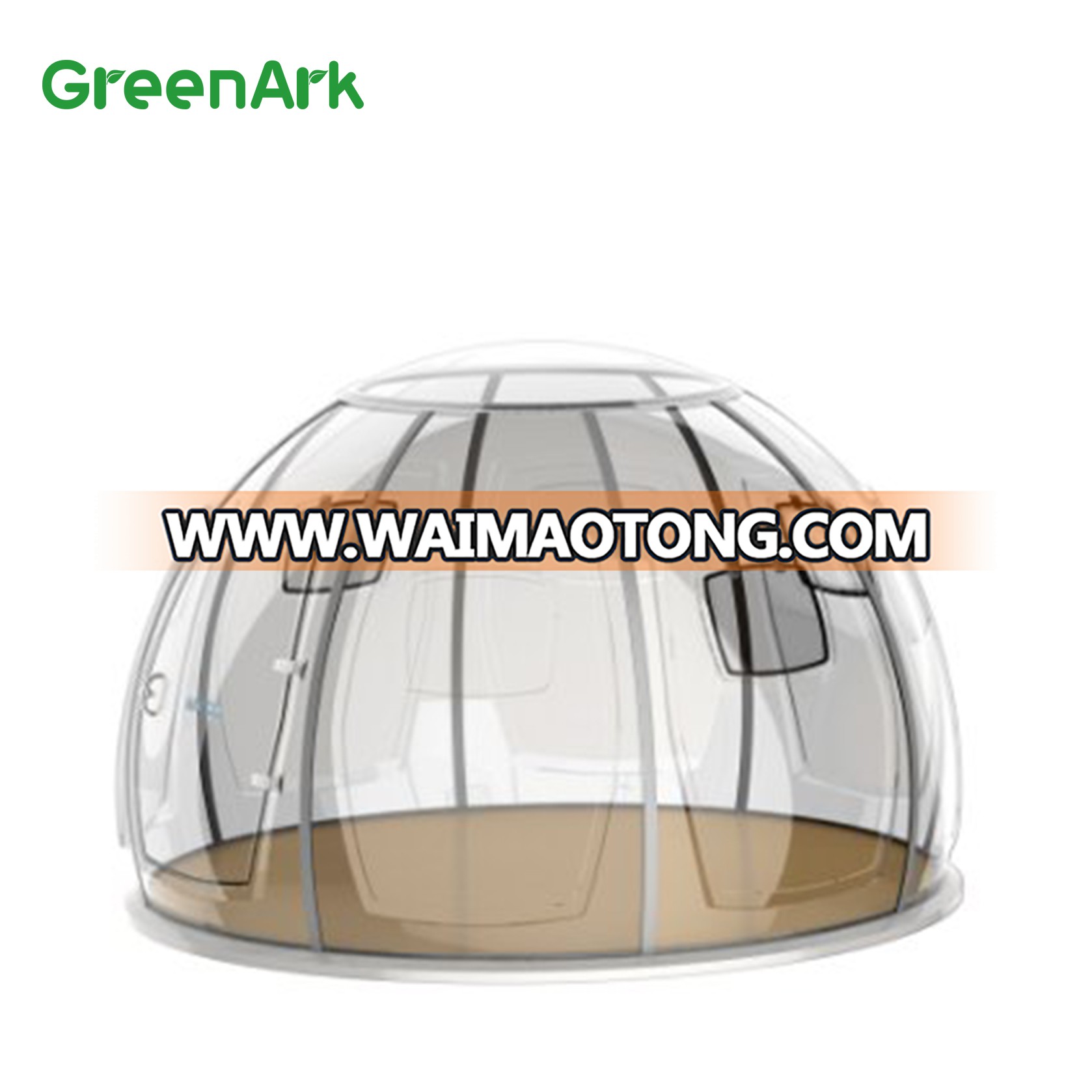 Assembly type garden transparent Dome house/ soundproof cabin